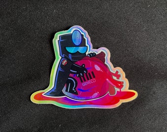 Repo Your Heart! Holographic Sticker