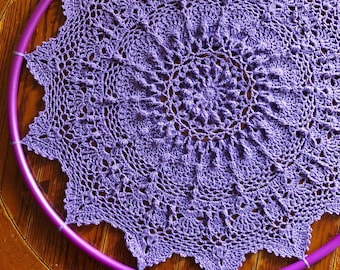 GEHAAKTE NAMASTE hoelahoep mandala / gehaakte wanddecoratie patroon/mandala hoelahoep/gehaakt tapijtpatroon/haakpatroon/hoelahoep gehaakt