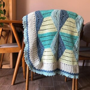 EASY CROCHET PATTERN crochet blanket/granny square/crochet afghan/crochet blanket baby/crochet blanket pattern/baby blanket pattern
