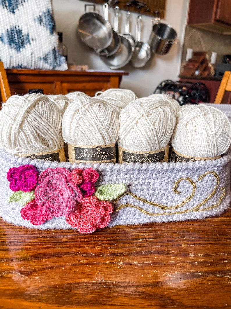 CROCHET NESTING BASKETS patterns/crochet baskets/wedding gift/housewarming/crochet decor/easy crochet pattern image 4