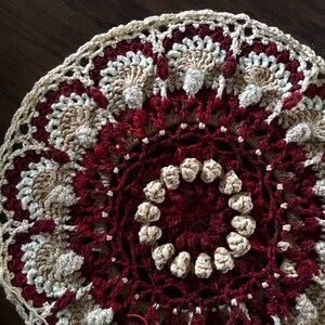 CROCHET MANDALA PATTERN/Crochet blanket Pattern/meditation blanket/mandala rug/crochet rug pattern/crochet pattern/meditation rug zen rug image 5