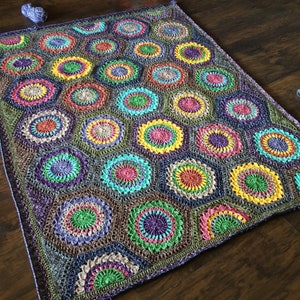 HEXAGON CROCHET PATTERN/crochet blanket baby gift/crochet blanket pattern/baby blanket pattern/crochet afghan/crochet blanket pattern baby