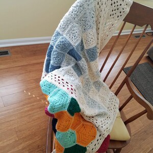 EASY CROCHET PATTERN crochet blanket/granny square/crochet afghan/crochet blanket baby/crochet blanket pattern/baby blanket pattern image 8