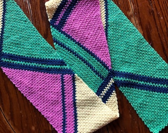 MODERN SCARF PATTERN crochet pattern/crochet scarf/easy crochet pattern/Downtown Scarf Pattern/crochet wrap/easy crochet scarf geometric