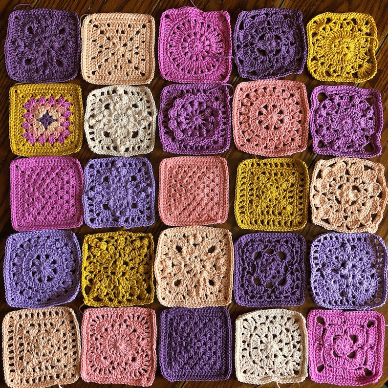 2020 VVCAL FULL PATTERN patterns/crochet baby blanket/wedding gift/crochet blanket/crochet granny square/easy crochet pattern image 7