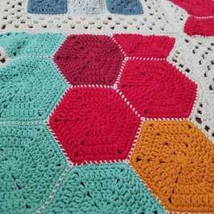 EASY CROCHET PATTERN crochet blanket/granny square/crochet afghan/crochet blanket baby/crochet blanket pattern/baby blanket pattern image 5