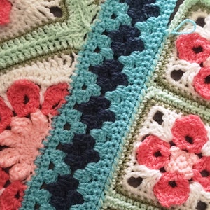 BABY BLANKET PATTERN/crochet baby blanket/crochet pattern/easy crochet pattern/crochet flower/baby blanket pattern/best popular crochet gift image 9