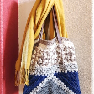 EASY CROCHET BAG Pattern The Learner Bag / Granny square/crochet purse/crochet purse mothers day/crochet christmas gift / gift for her image 3