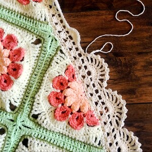 BABY BLANKET PATTERN/crochet baby blanket/crochet pattern/easy crochet pattern/crochet flower/baby blanket pattern/best popular crochet gift image 8