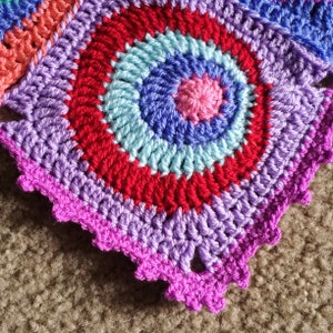 CROCHET PATTERN BLANKET/Offset Circles Blanket/crochet blanket pattern/modern crochet pattern/crochet afghan pattern/geometric crochet gift image 8
