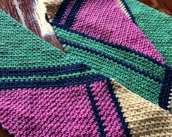 MODERN SCARF PATTERN crochet pattern/crochet scarf/easy crochet pattern/Downtown Scarf Pattern/crochet wrap/easy crochet scarf geometric