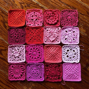 2020 VVCAL FULL PATTERN patterns/crochet baby blanket/wedding gift/crochet blanket/crochet granny square/easy crochet pattern image 3