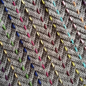 CROCHET RIPPLE BLANKET pattern/crochet baby gift/chevron crochet pattern/baby blanket pattern/crochet afghan/crochet blanket pattern gift image 10