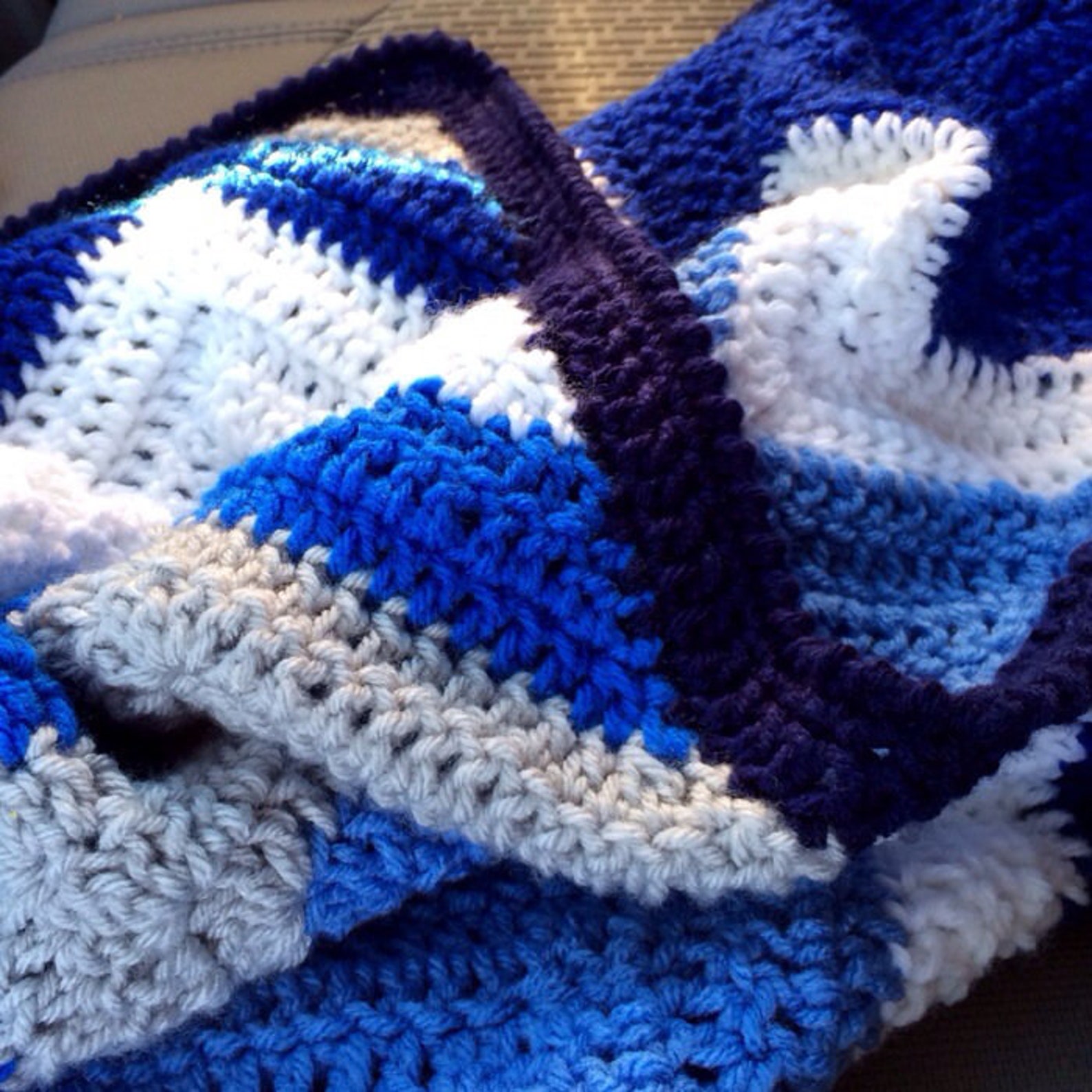 CHEVRON CROCHET BLANKET Pattern/ripple Blanket/ripple Crochet Etsy