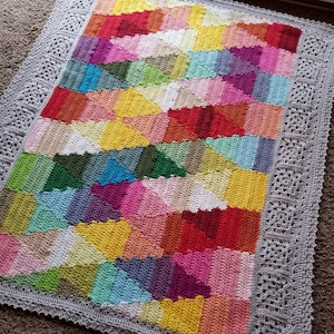 POPULAR CROCHET PATTERN/baby blanket pattern/geometric blanket pattern/crochet afghan/popular crochet pattern/modern crochet pattern gift