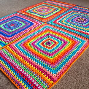 GRANNY SQUARE BLANKET Pattern/baby blanket pattern/crochet baby blanket/easy crochet pattern/crochet afghan/afghan pattern/baby afghan gift