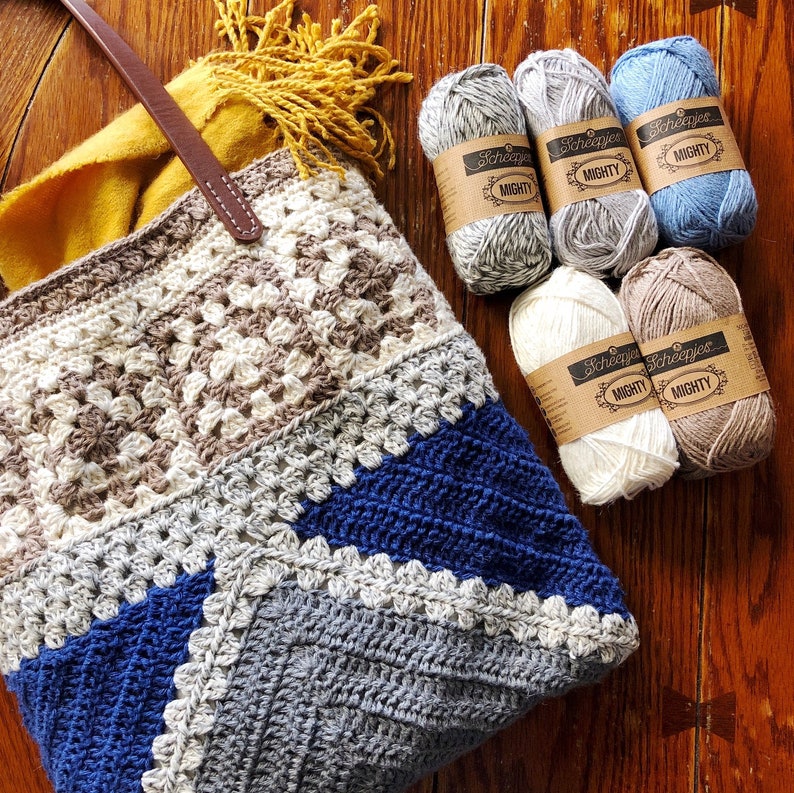 EASY CROCHET BAG Pattern The Learner Bag / Granny square/crochet purse/crochet purse mothers day/crochet christmas gift / gift for her image 4