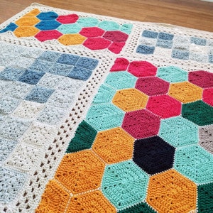 EASY CROCHET PATTERN crochet blanket/granny square/crochet afghan/crochet blanket baby/crochet blanket pattern/baby blanket pattern image 2