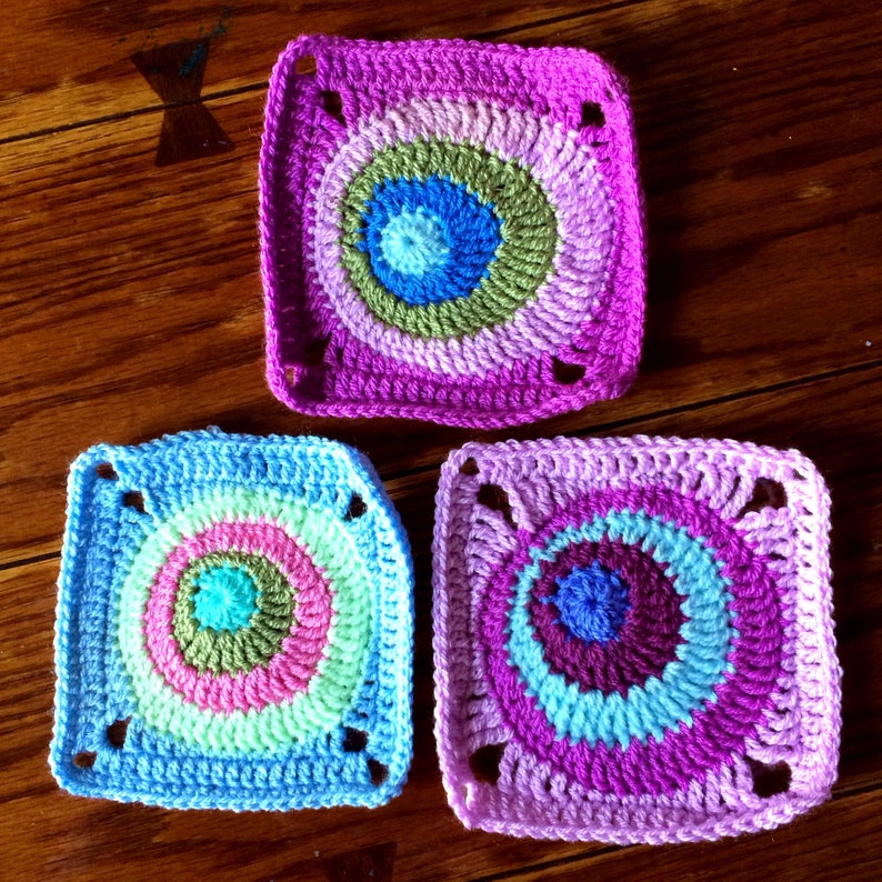 CROCHET PATTERN BLANKET/Offset Circles Blanket/crochet blanket pattern/modern crochet pattern/crochet afghan pattern/geometric crochet gift image 6