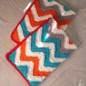 CHEVRON CROCHET BLANKET pattern/ripple blanket/ripple crochet blanket/crochet pattern blanket/Solid Chevron Blanket modern traditional gift image 7