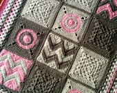 NOWOCZESNY WZÓR NA SZYDEŁKOWY NA KOCIOŁEK/szydełkowany kocyk dla dziecka/łatwy wzór na szydełku/Nowoczesny kocyk patchworkowy/kocyk dla dziecka/prezent na baby shower