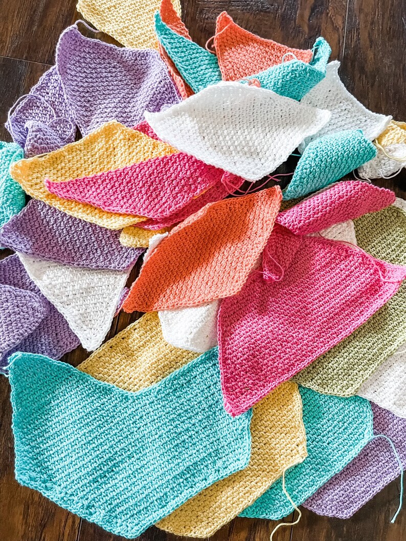 TUMBLING HEXAGONS CROCHET blanket pattern/crochet baby blanket/easy crochet pattern/Modern Patchwork Blanket/baby blanket/baby shower gift image 10