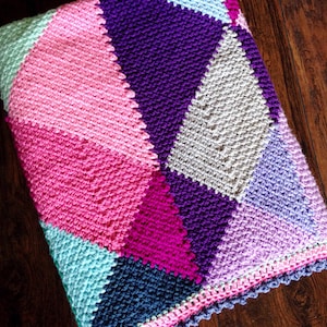 CROCHET BABY BLANKET pattern/Zendoodle crochet Blanket Pattern/modern crochet pattern/crochet afghan/linen stitch