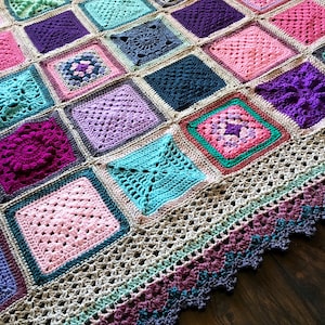 POPULAR CROCHET patterns/crochet baby blanket/wedding gift/crochet blanket/crochet granny square/easy crochet pattern/easy blanket pattern