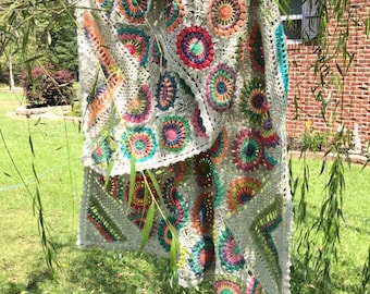 EASY CROCHET PATTERN crochet blanket/granny square/crochet afghan/crochet blanket baby/crochet blanket pattern/baby blanket pattern