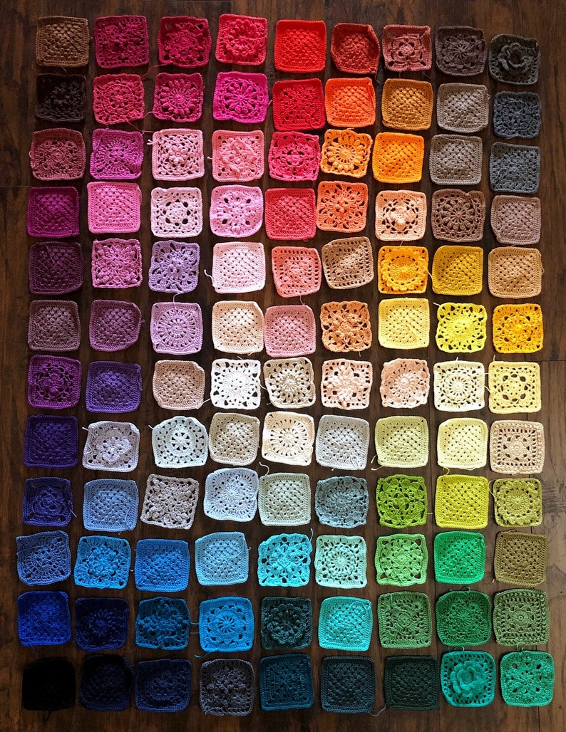 2020 VVCAL FULL PATTERN patterns/crochet baby blanket/wedding gift/crochet blanket/crochet granny square/easy crochet pattern image 5