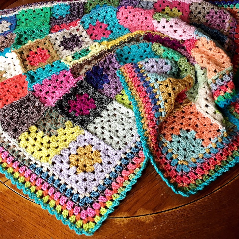 EASY CROCHET PATTERN crochet blanket/granny square/crochet image 2