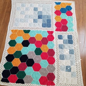 EASY CROCHET PATTERN crochet blanket/granny square/crochet afghan/crochet blanket baby/crochet blanket pattern/baby blanket pattern image 4