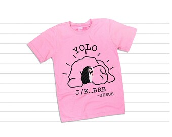 YOLO Easter Tee Black and White SVG Download