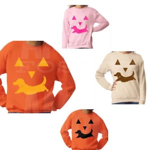 Long Haired Dachshund Weiner Dog Jack-O-Lantern Pumpkin