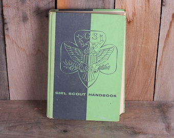 1956 Girl Scout Handbook Scouting Guidebook Girls Camping Hiking Outdoors