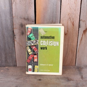 1972 Automotive Collision Work Auto Car Repair Book