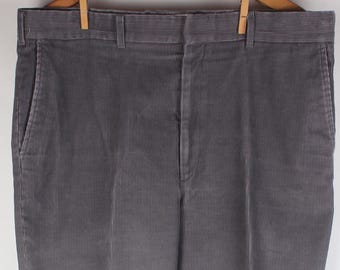 Pantalones de verano de pana gris para hombre, marca Haggar, talla 36 x 30