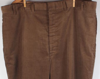 Pantalones vintage de pana marrón de los años 80 - Wright Everpressed - Talla 38x30