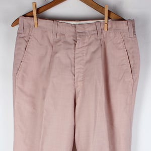 Vintage 80s Tan Dress Pants: Mens Preppy Summer Khakis (30x31