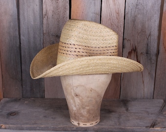 VINTAGE KEYSTON BrownFelted Western hat size 7 3//8