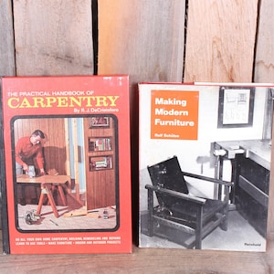 Mid-Century Modern Furniture & Carpentry DIY Books - 1960s