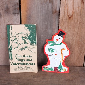 Vintage Mid Century Christmas Santa Claus Frosty the Snowman Paper Ephemera Booklets Cut Outs