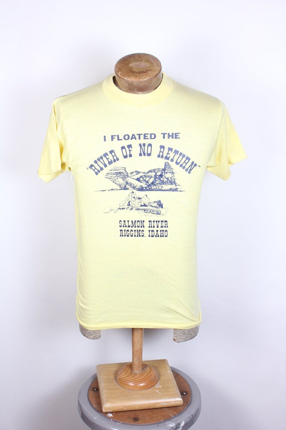 1980's NOS Men's Souvenir T Shirt I Floated the Ri
