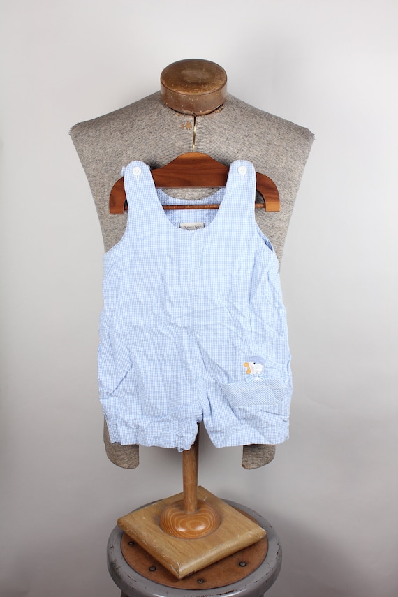 1980's Child's Coordinate Play Set Romper Seersuck