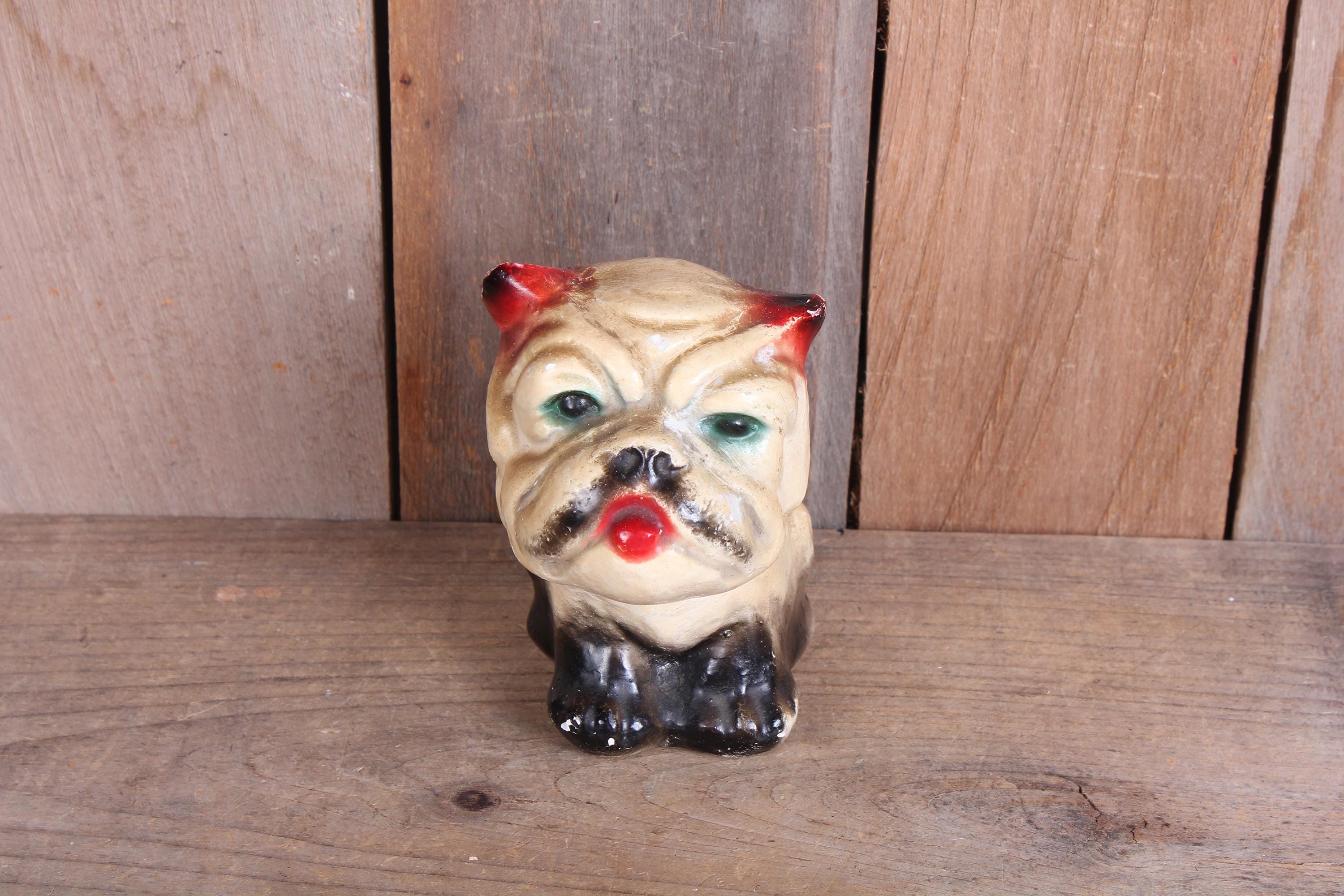 Bulldog Chalkware - Etsy