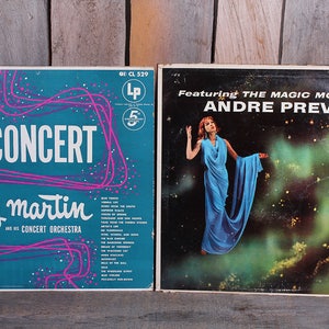 Pair 1960s Records Orchestral Ray Martin The Magic Moods of Andre Previn