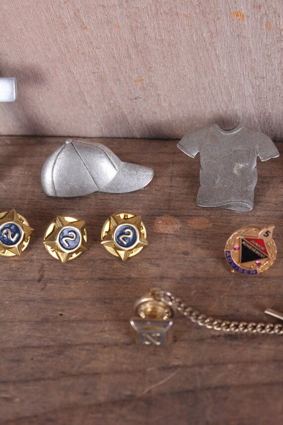Vintage Lot Pins Masonic Jewelry Tie Tacks Servic… - image 3