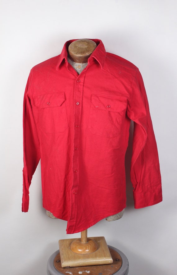 Vintage 1980s Frostproof Brand Red Chamois Mens Ca