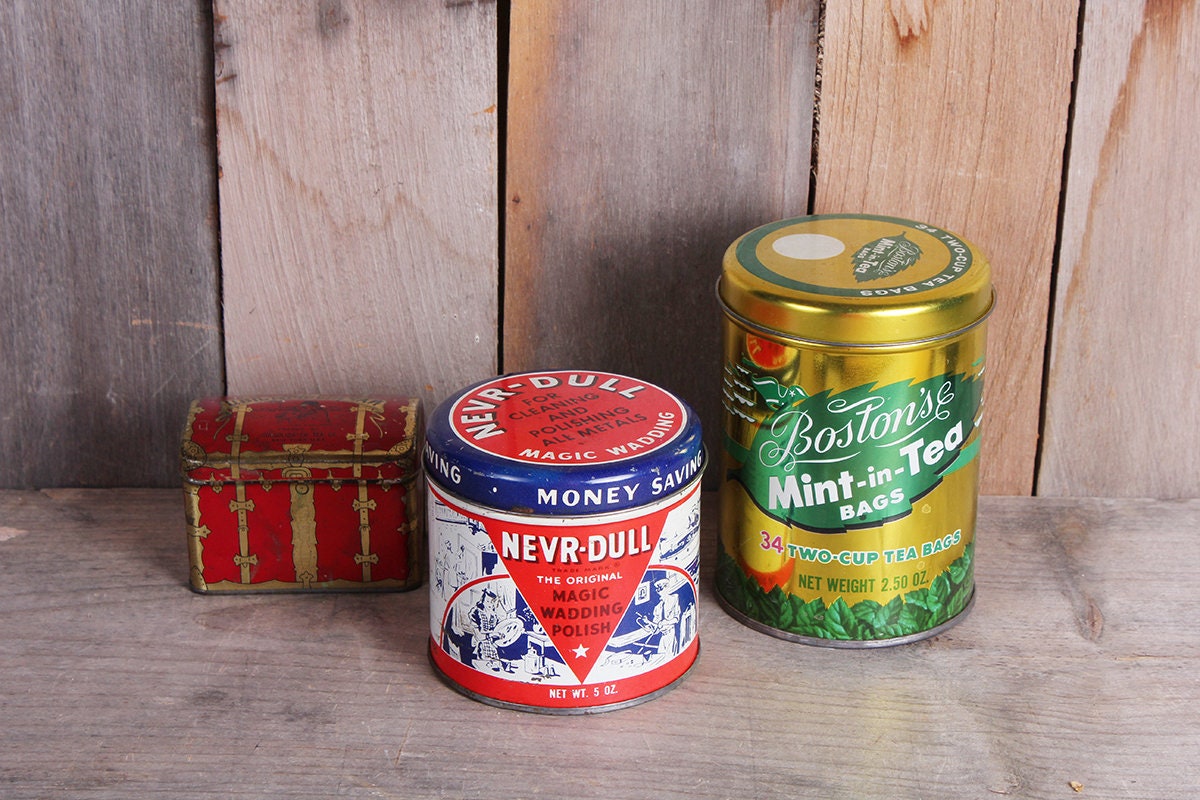 NEVER DULL WADDING POLISH METAL TIN 1950s, from my personal…