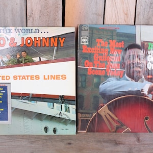Pair Jazz Guitar Records Santo and Johnny Around the World The George Benson Quartet It&#39;s Uptown